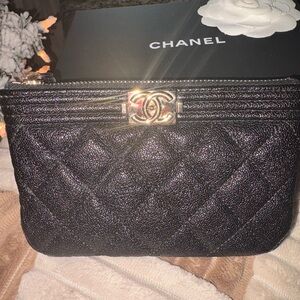 Chanel Cavier Boy Mini O Case GHW